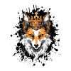 Fox Head Portrait Crown