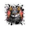 Owl Head Portrait Crown