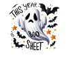 Halloween Partnerlook Boo Sheet Design