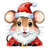 Mouse Christmas Drawing