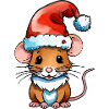 Mouse Christmas Drawing