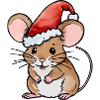 Mouse Christmas Drawing