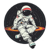 astronaute disque vinyle musique vinyle