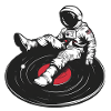astronaute disque vinyle musique vinyle