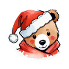 Bear Christmas Drawing