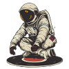 astronaute disque vinyle musique vinyle