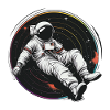 astronaute disque vinyle musique vinyle
