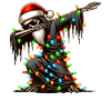 Dabbing Grim Reaper Død Santa Claus Solbriller