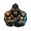 Gorilla Muscles Bodybuilding