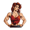 Woman Muscles Workout Gym