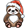 Sloth Christmas Drawing