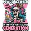 Femme Crâne Humour Génération X