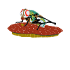 Fliege auf Salamibrot