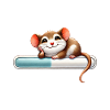 Relaxed mouse on loading bar