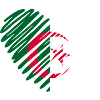 Algeria Flag Heart Design