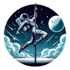 Pole Dance Astronautin Poledance Geschenk