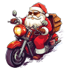 Julemanden Motorcykel Solbriller Jul