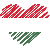 Hungary Heart Flag