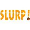 Vibrant Slurp Exclamation Graphic Design