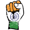 India flag fist used