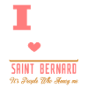 I Love Saint Bernard Dog