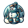 Snowboard Snowman Winter Snowboarder