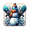 Snowboard Snowman Winter Snowboarder