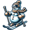 Ski bonhomme de neige