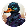 Duck with cigar