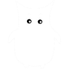white owl bird white