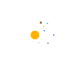 The Solar System (white)