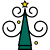Christmas tree icon z1