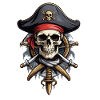 Bandiere Pirata Teschio Jolly Roger Costume Pirata