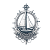 Sailboat Compass Nautical Adventure