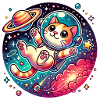 Cosmic Cat Astronaut