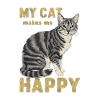 Mon chat me rend heureuse