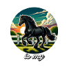 Cheval frison Pferd
