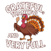 Lustiger Thanksgiving Truthahn