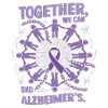 Alzheimer's Awareness Purple Ribbon