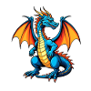 Blauer Dragon
