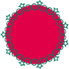 Circle star border frame