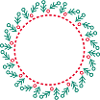 Neujahrs- und Weihnachtskranz
