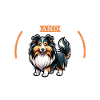 Coffee and long-haired collie