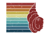 Retro Bivalvia Shell Shell taske Hunter Seashell
