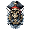 Costume Pirata Bandiera Pirata Jolly Roger