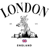 Tiny Union Jack Accent on Black