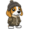 Beagle Chien Hiver