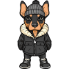 Doberman Dog Winter