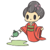 Geisha Chibi with Teapot