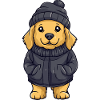 Golden Retriever Dog Winter